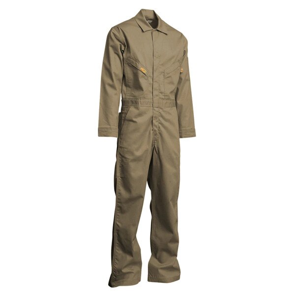 LAPCO 7 oz Deluxe FR Coveralls in Khaki